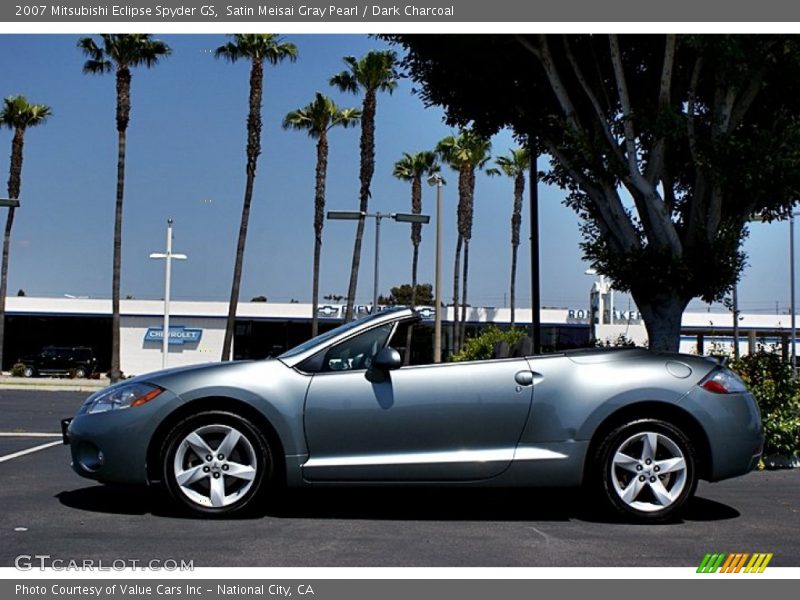 Satin Meisai Gray Pearl / Dark Charcoal 2007 Mitsubishi Eclipse Spyder GS