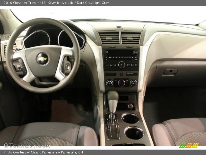 Silver Ice Metallic / Dark Gray/Light Gray 2010 Chevrolet Traverse LS