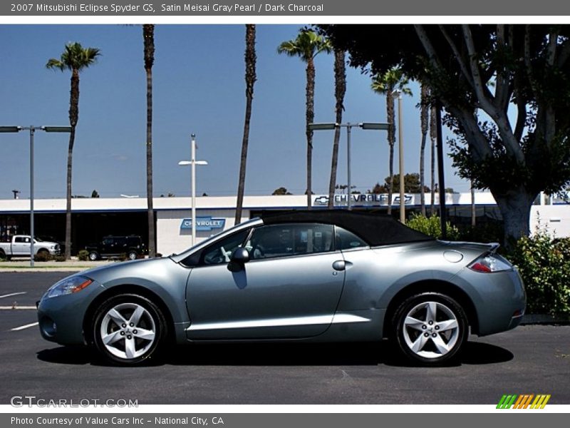 Satin Meisai Gray Pearl / Dark Charcoal 2007 Mitsubishi Eclipse Spyder GS