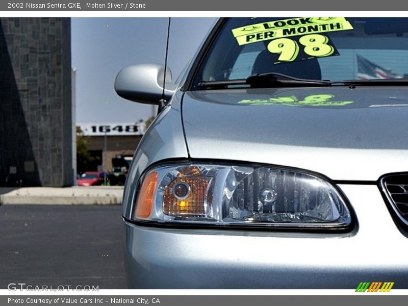 Molten Silver / Stone 2002 Nissan Sentra GXE