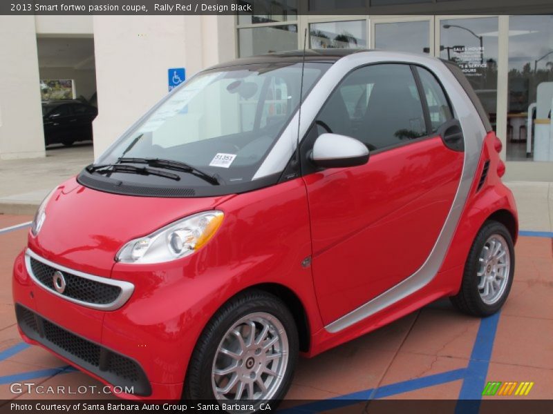 Rally Red / Design Black 2013 Smart fortwo passion coupe