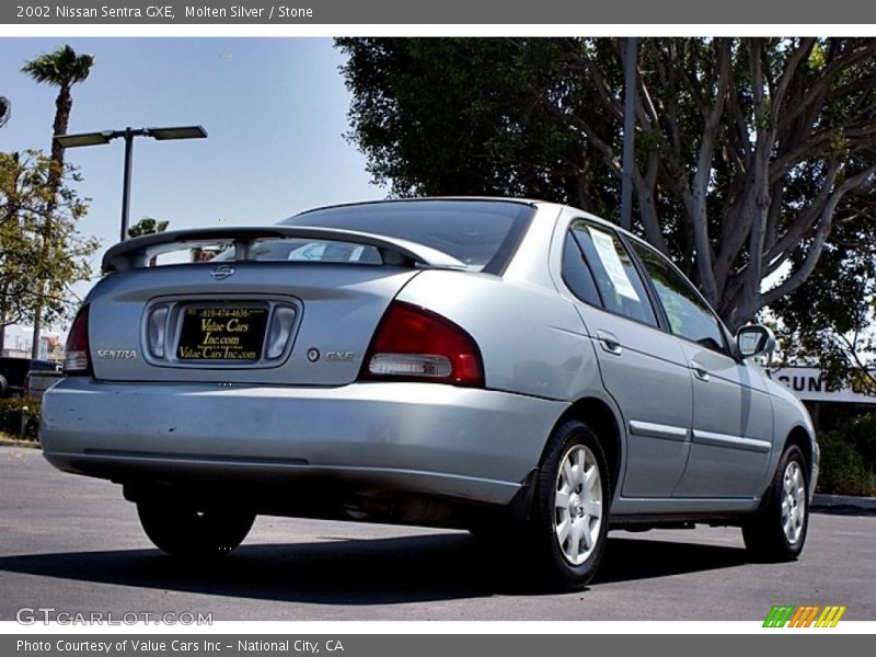 Molten Silver / Stone 2002 Nissan Sentra GXE