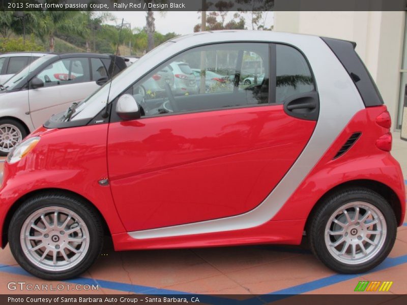 Rally Red / Design Black 2013 Smart fortwo passion coupe