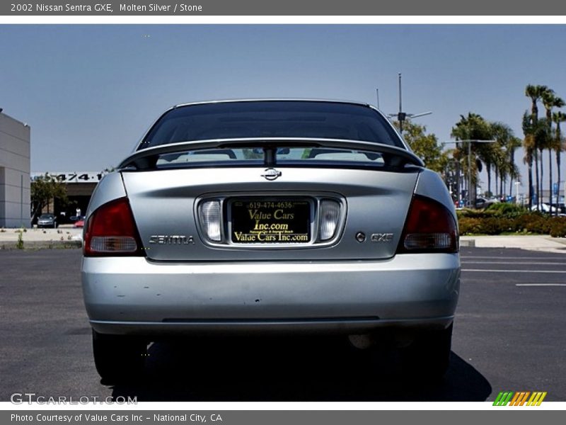 Molten Silver / Stone 2002 Nissan Sentra GXE