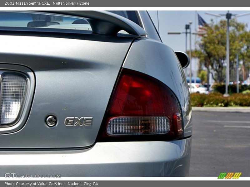 Molten Silver / Stone 2002 Nissan Sentra GXE