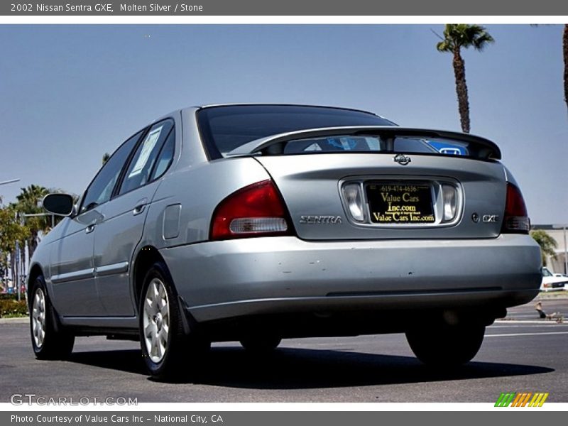 Molten Silver / Stone 2002 Nissan Sentra GXE