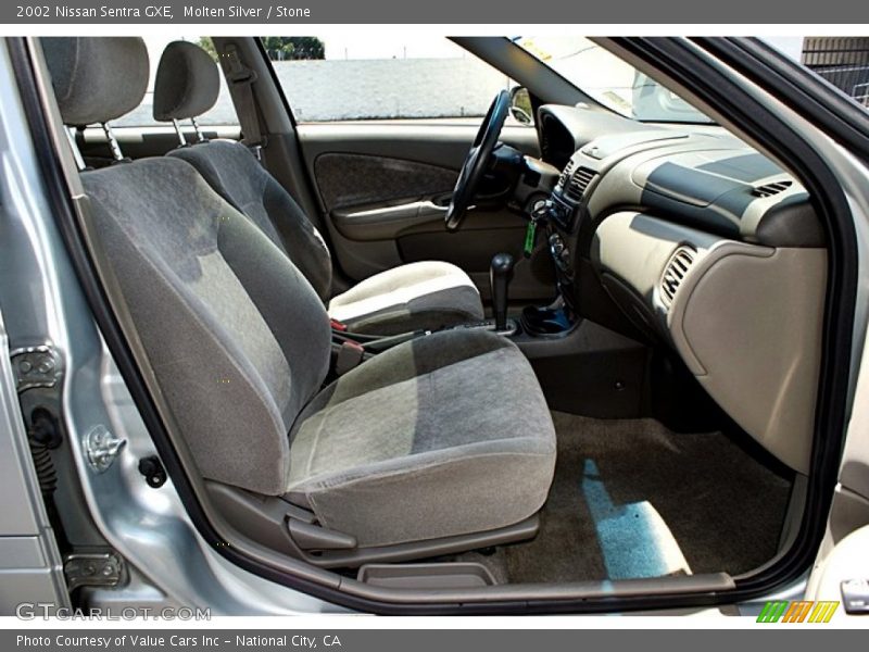 Molten Silver / Stone 2002 Nissan Sentra GXE