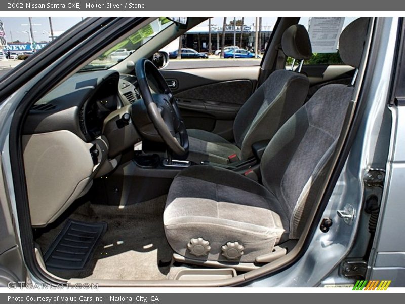 Molten Silver / Stone 2002 Nissan Sentra GXE