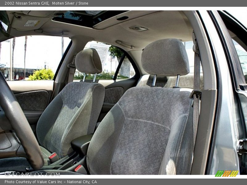 Molten Silver / Stone 2002 Nissan Sentra GXE