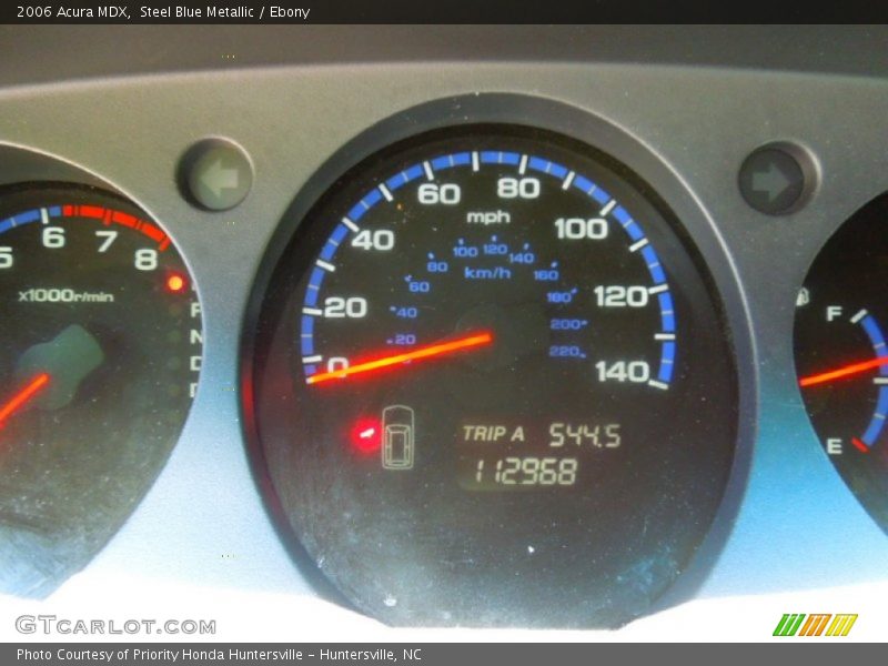Steel Blue Metallic / Ebony 2006 Acura MDX