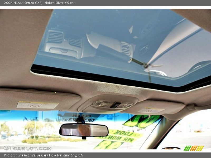 Molten Silver / Stone 2002 Nissan Sentra GXE