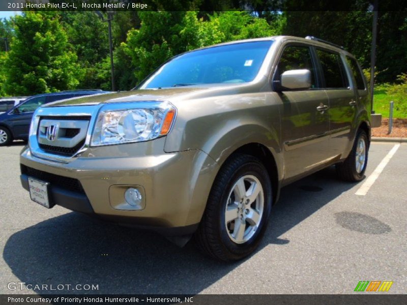 Mocha Metallic / Beige 2011 Honda Pilot EX-L