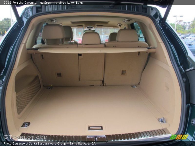 Jet Green Metallic / Luxor Beige 2012 Porsche Cayenne
