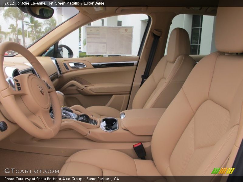 Jet Green Metallic / Luxor Beige 2012 Porsche Cayenne