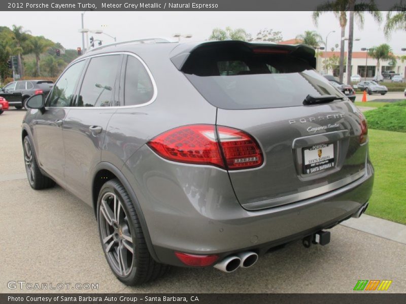 Meteor Grey Metallic / Natural Espresso 2012 Porsche Cayenne Turbo