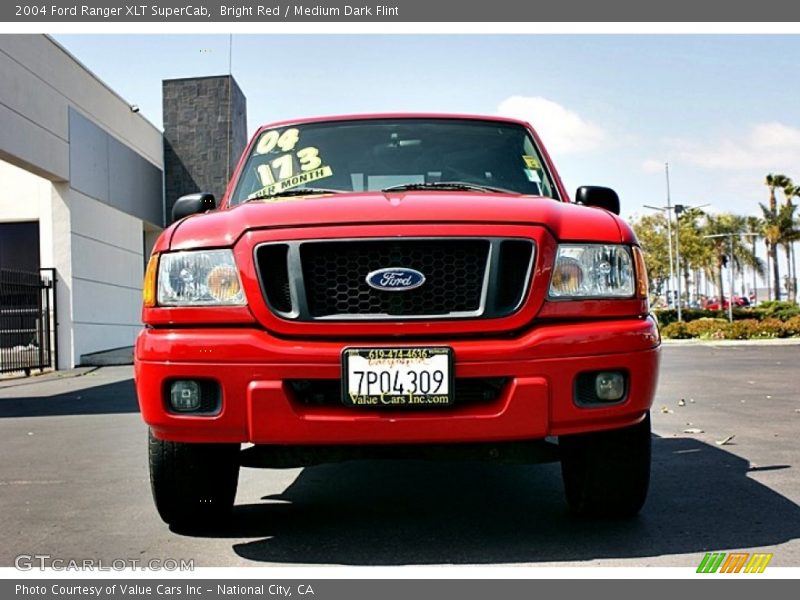 Bright Red / Medium Dark Flint 2004 Ford Ranger XLT SuperCab