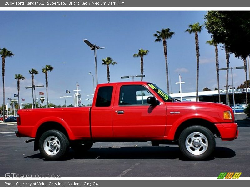 Bright Red / Medium Dark Flint 2004 Ford Ranger XLT SuperCab