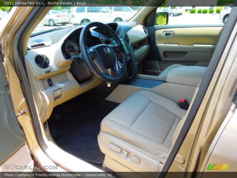 Mocha Metallic / Beige 2011 Honda Pilot EX-L