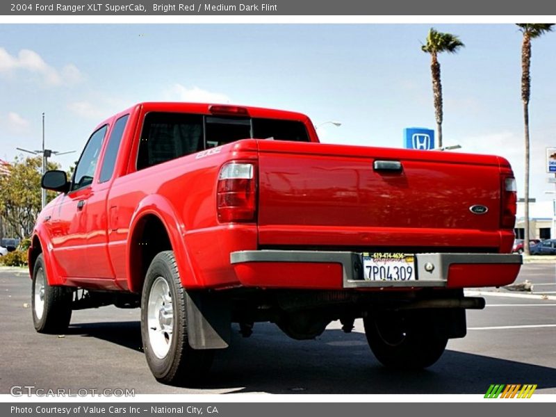 Bright Red / Medium Dark Flint 2004 Ford Ranger XLT SuperCab