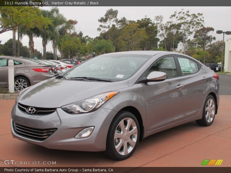Harbor Gray Metallic / Black 2013 Hyundai Elantra GLS