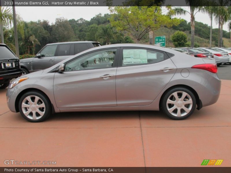 Harbor Gray Metallic / Black 2013 Hyundai Elantra GLS