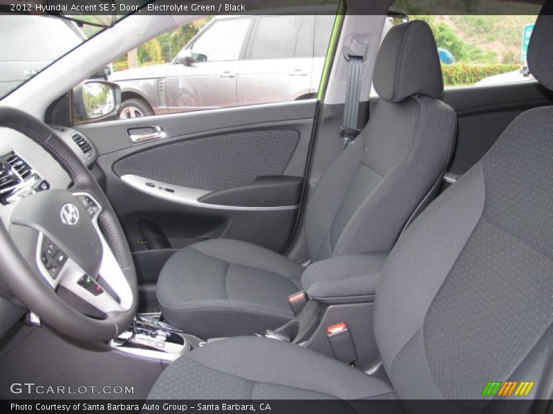 Electrolyte Green / Black 2012 Hyundai Accent SE 5 Door