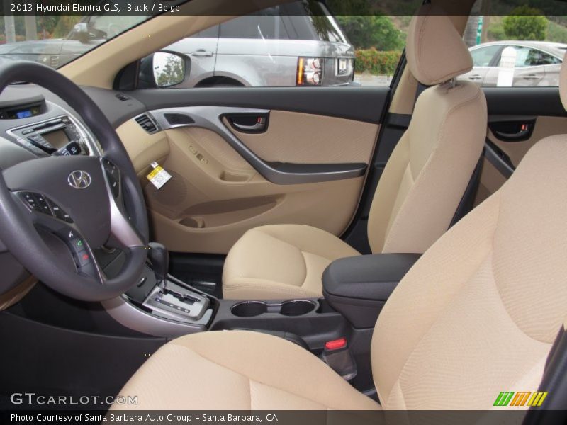 Black / Beige 2013 Hyundai Elantra GLS