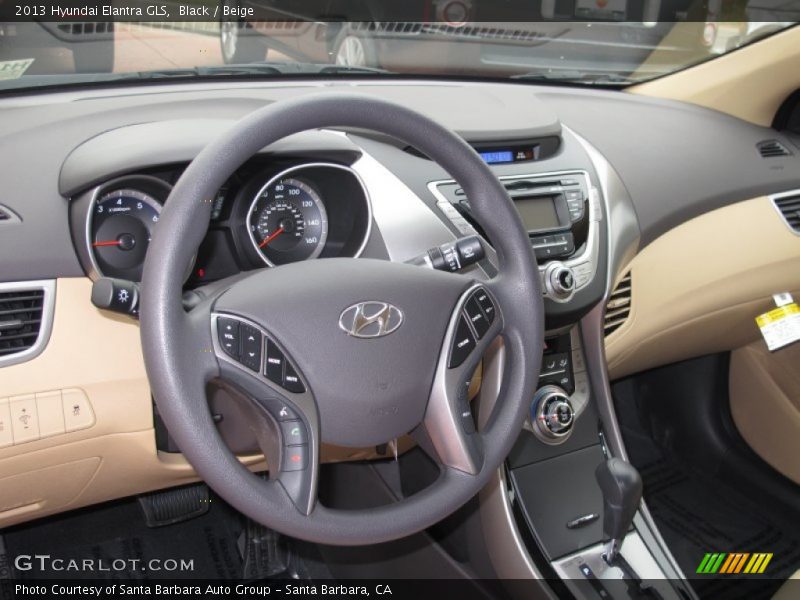 Black / Beige 2013 Hyundai Elantra GLS