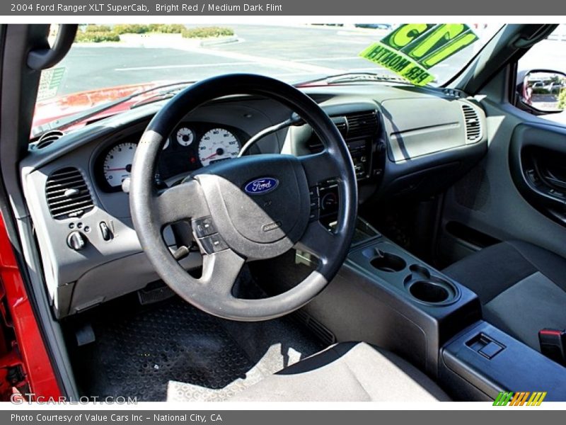 Bright Red / Medium Dark Flint 2004 Ford Ranger XLT SuperCab