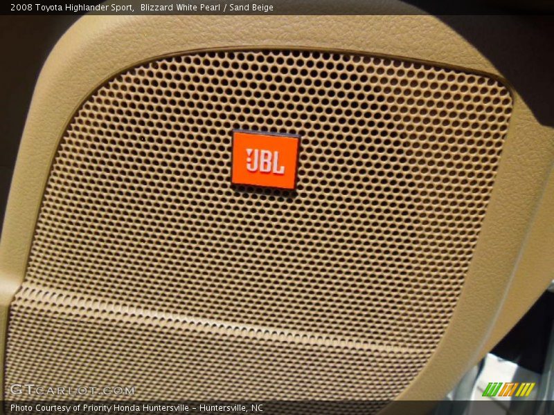 Blizzard White Pearl / Sand Beige 2008 Toyota Highlander Sport