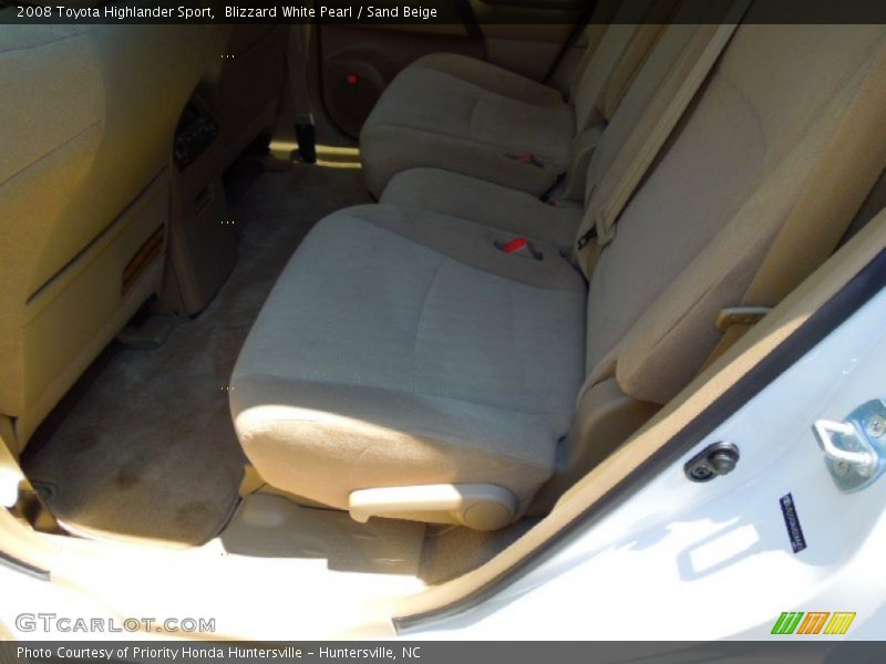 Blizzard White Pearl / Sand Beige 2008 Toyota Highlander Sport