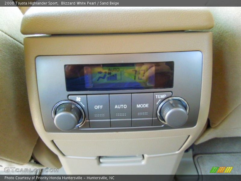 Blizzard White Pearl / Sand Beige 2008 Toyota Highlander Sport