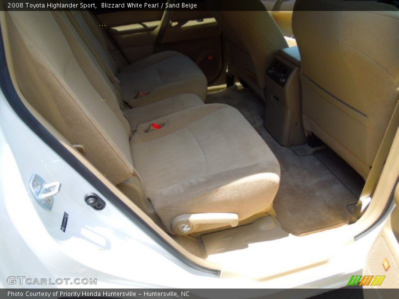 Blizzard White Pearl / Sand Beige 2008 Toyota Highlander Sport