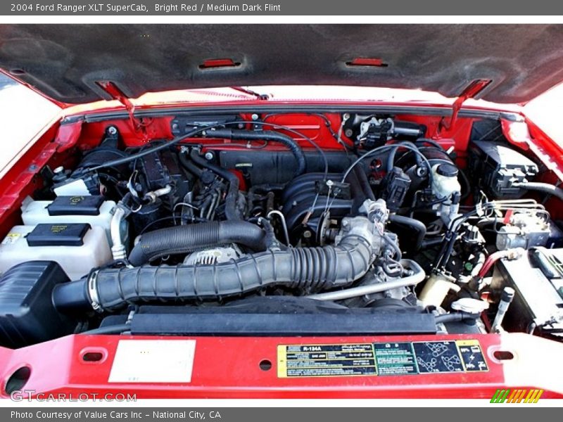 Bright Red / Medium Dark Flint 2004 Ford Ranger XLT SuperCab