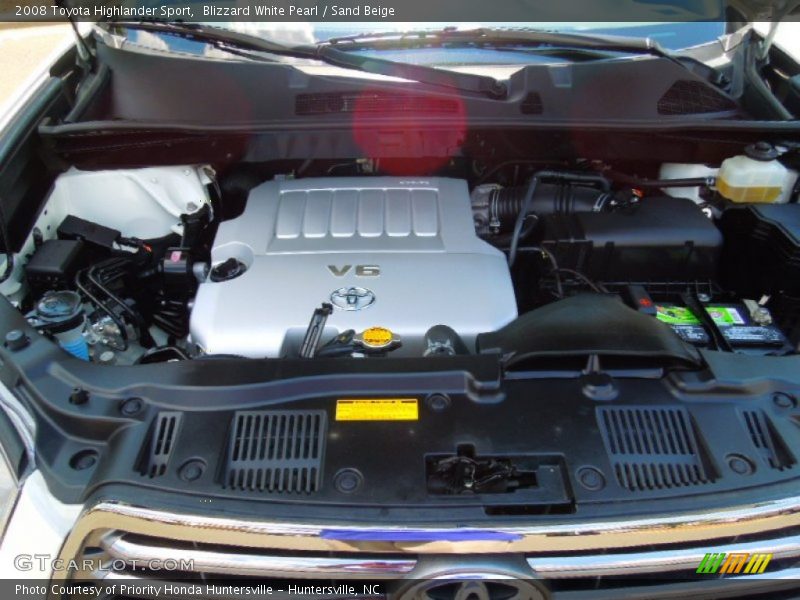Blizzard White Pearl / Sand Beige 2008 Toyota Highlander Sport