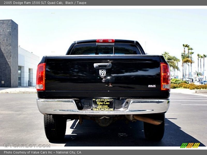 Black / Taupe 2005 Dodge Ram 1500 SLT Quad Cab