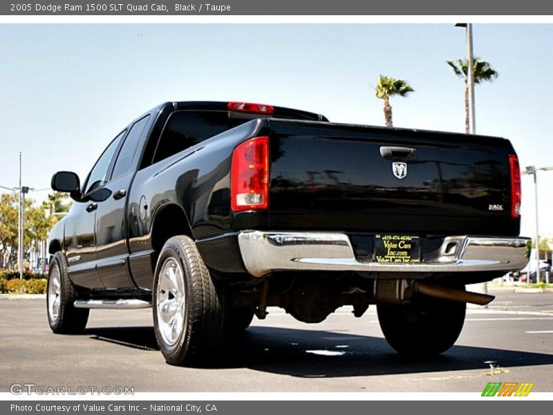 Black / Taupe 2005 Dodge Ram 1500 SLT Quad Cab