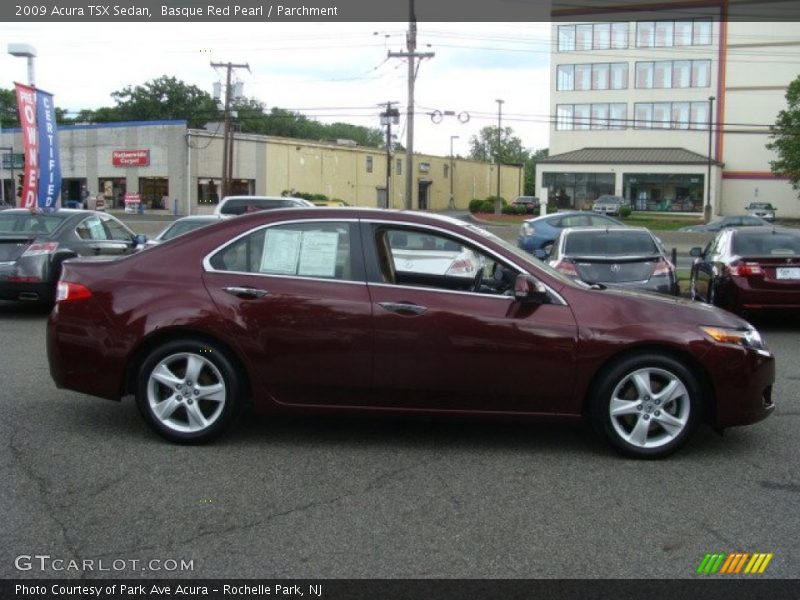 Basque Red Pearl / Parchment 2009 Acura TSX Sedan