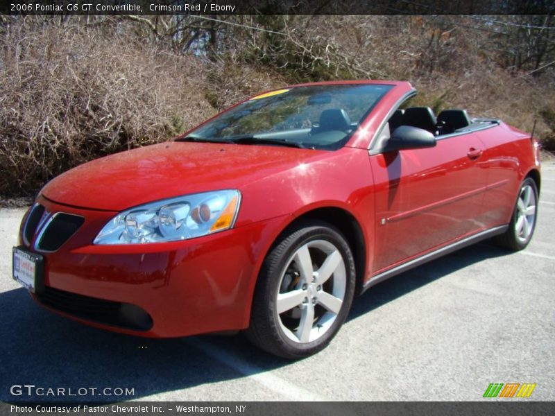 Crimson Red / Ebony 2006 Pontiac G6 GT Convertible