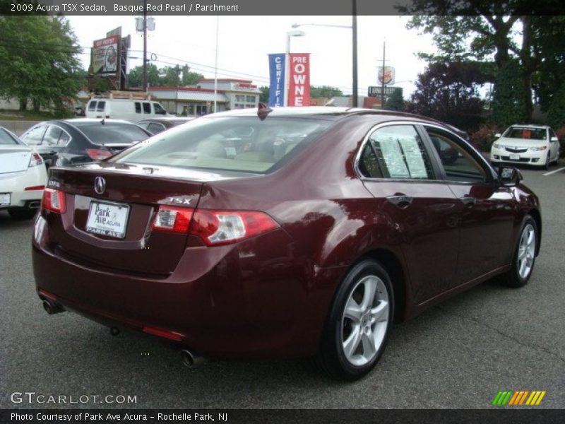 Basque Red Pearl / Parchment 2009 Acura TSX Sedan