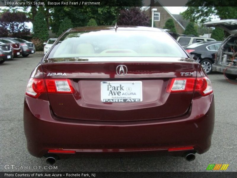 Basque Red Pearl / Parchment 2009 Acura TSX Sedan