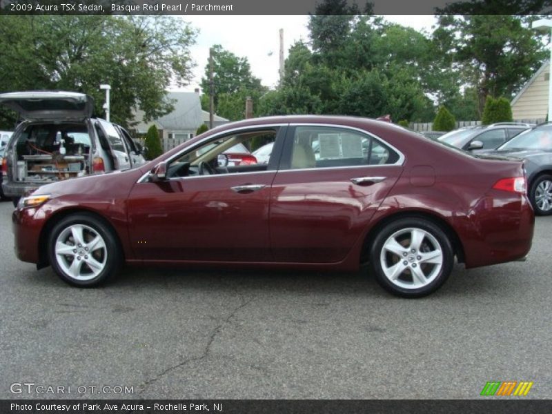 Basque Red Pearl / Parchment 2009 Acura TSX Sedan