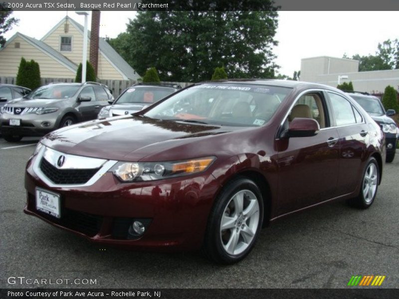 Basque Red Pearl / Parchment 2009 Acura TSX Sedan