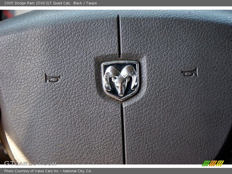 Black / Taupe 2005 Dodge Ram 1500 SLT Quad Cab