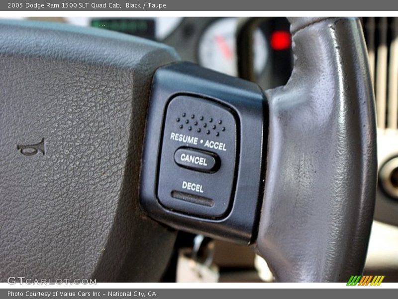 Black / Taupe 2005 Dodge Ram 1500 SLT Quad Cab