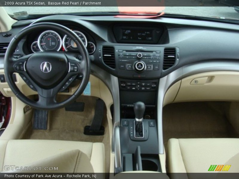 Basque Red Pearl / Parchment 2009 Acura TSX Sedan