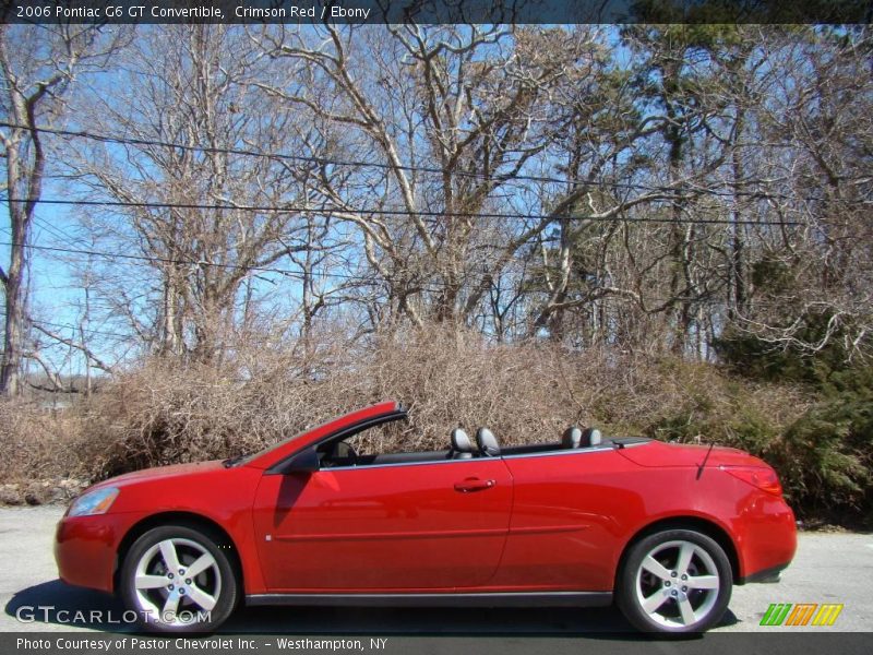 Crimson Red / Ebony 2006 Pontiac G6 GT Convertible