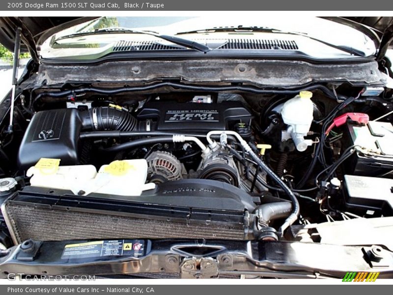 Black / Taupe 2005 Dodge Ram 1500 SLT Quad Cab