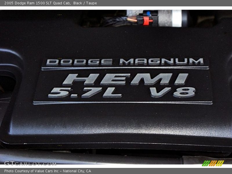 Black / Taupe 2005 Dodge Ram 1500 SLT Quad Cab