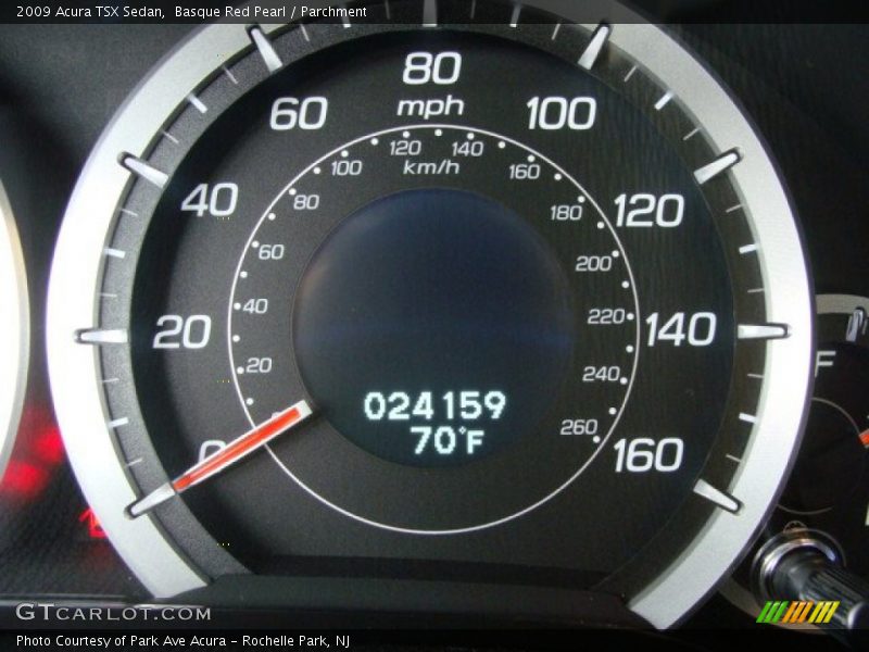 Basque Red Pearl / Parchment 2009 Acura TSX Sedan